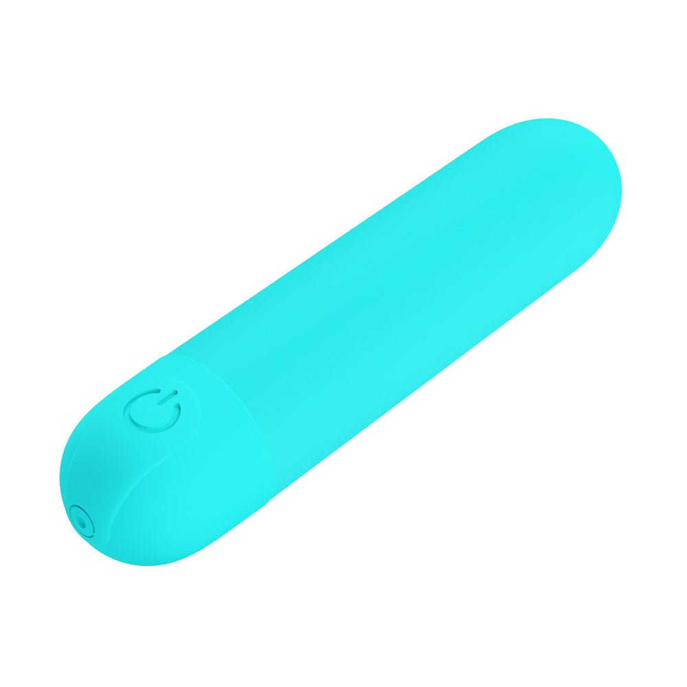 Buy Party Up HARRY Mini Bullet - Teal - Teal 8 cm USB Rechargeable Bullet – Naughtyhut NZ sex toys online. Discreet delivery & top brands.