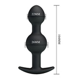 Buy Party Up JAMES Anal Bead Plug - Black 10.4 cm Beaded Butt Plug – Naughtyhut NZ sex toys online. Discreet delivery & top brands.
