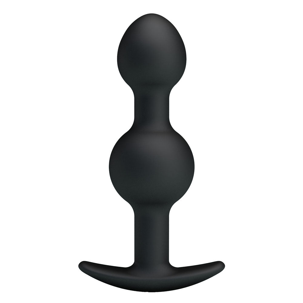 Party Up JAMES Anal Bead Plug - Black 10.4 cm Beaded Butt Plug – Sex toys NZ by Naughtyhut. Discreet delivery nationwide.