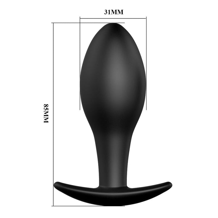 Party Up JEFF Silicone Plug - Black 8.5 cm Butt Plug – Sex toys NZ by Naughtyhut. Discreet delivery nationwide.