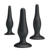 Buy Party Up JERRY Butt Plug Set - Black Butt Plugs - Set of 3 Sizes – Naughtyhut NZ sex toys online. Discreet delivery & top brands.