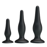 Buy Party Up JERRY Butt Plug Set - Black Butt Plugs - Set of 3 Sizes – Naughtyhut NZ sex toys online. Discreet delivery & top brands.