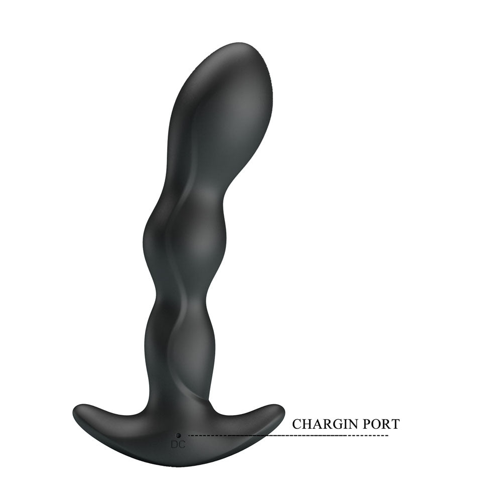 Party Up JIM Vibrating Plug - Black 14.5 cm USB Rechargeable Vibrating Butt Plug – Sex toys NZ by Naughtyhut. Discreet delivery nationwide.