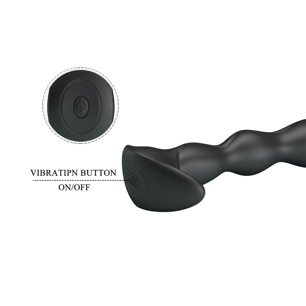 Party Up JIM Vibrating Plug - Black 14.5 cm USB Rechargeable Vibrating Butt Plug – Sex toys NZ by Naughtyhut. Discreet delivery nationwide.