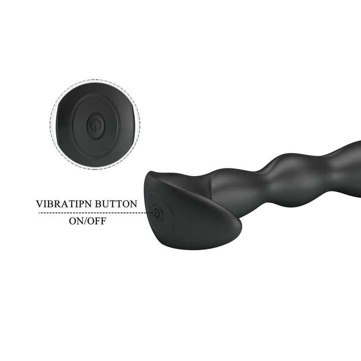 Party Up JIM Vibrating Plug - Black 14.5 cm USB Rechargeable Vibrating Butt Plug – Sex toys NZ by Naughtyhut. Discreet delivery nationwide.