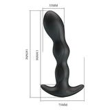 Buy Party Up JIM Vibrating Plug - Black 14.5 cm USB Rechargeable Vibrating Butt Plug – Naughtyhut NZ sex toys online. Discreet delivery & top brands.