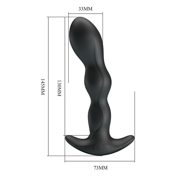 Party Up JIM Vibrating Plug - Black 14.5 cm USB Rechargeable Vibrating Butt Plug – Sex toys NZ by Naughtyhut. Discreet delivery nationwide.