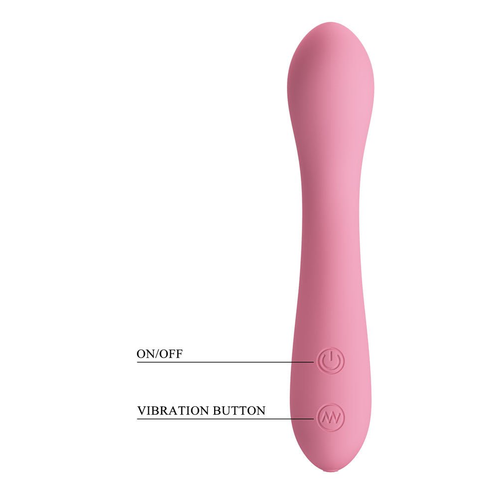 Party Up JOHN Flexible Vibe - Pink - Pink 16 cm USB Rechargeable Vibrator – Sex toys NZ by Naughtyhut. Discreet delivery nationwide.