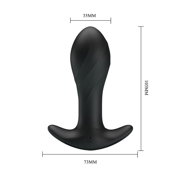 Party Up KEITH Vibrating Plug - Black 10.5 cm USB Rechargeable Vibrating Butt Plug – Sex toys NZ by Naughtyhut. Discreet delivery nationwide.