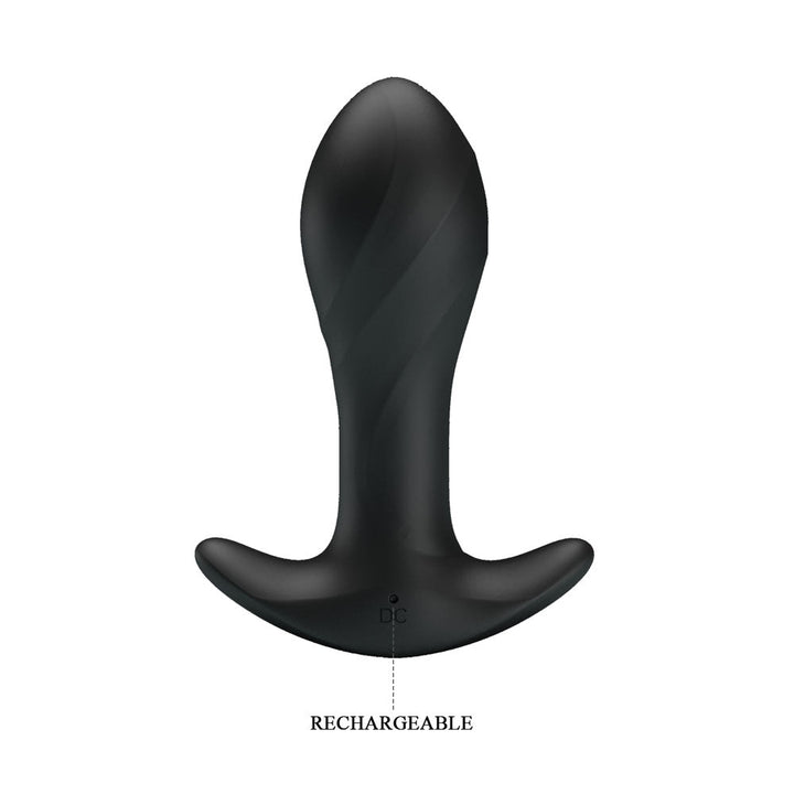 Party Up KEITH Vibrating Plug - Black 10.5 cm USB Rechargeable Vibrating Butt Plug – Sex toys NZ by Naughtyhut. Discreet delivery nationwide.