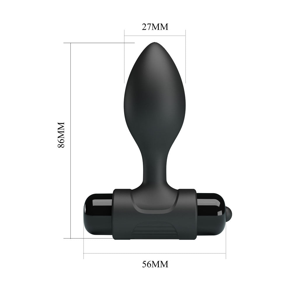 Buy Party Up KEN Vibrating Butt Plug - Black 8.6 cm Vibrating Butt Plug – Naughtyhut NZ sex toys online. Discreet delivery & top brands.