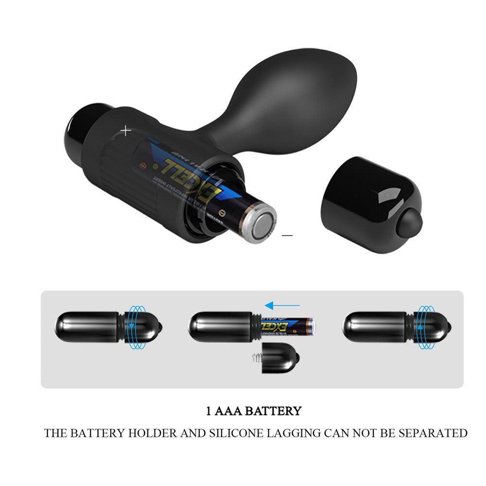 Buy Party Up KEN Vibrating Butt Plug - Black 8.6 cm Vibrating Butt Plug – Naughtyhut NZ sex toys online. Discreet delivery & top brands.