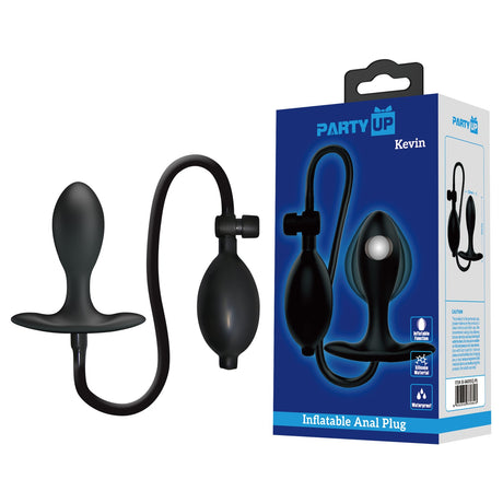 Buy Party Up KEVIN Inflatable Butt Plug - Black 9.1 cm Inflatable Butt Plug – Naughtyhut NZ sex toys online. Discreet delivery & top brands.