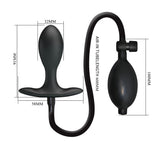 Buy Party Up KEVIN Inflatable Butt Plug - Black 9.1 cm Inflatable Butt Plug – Naughtyhut NZ sex toys online. Discreet delivery & top brands.