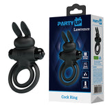 Buy Party Up LAWRENCE Vibrating Cock Ring - Black Vibrating Cock & Balls Ring – Naughtyhut NZ sex toys online. Discreet delivery & top brands.