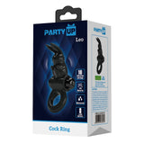 Buy Party Up LEO Vibrating Cock Ring - Black Vibrating Cock Ring – Naughtyhut NZ sex toys online. Discreet delivery & top brands.