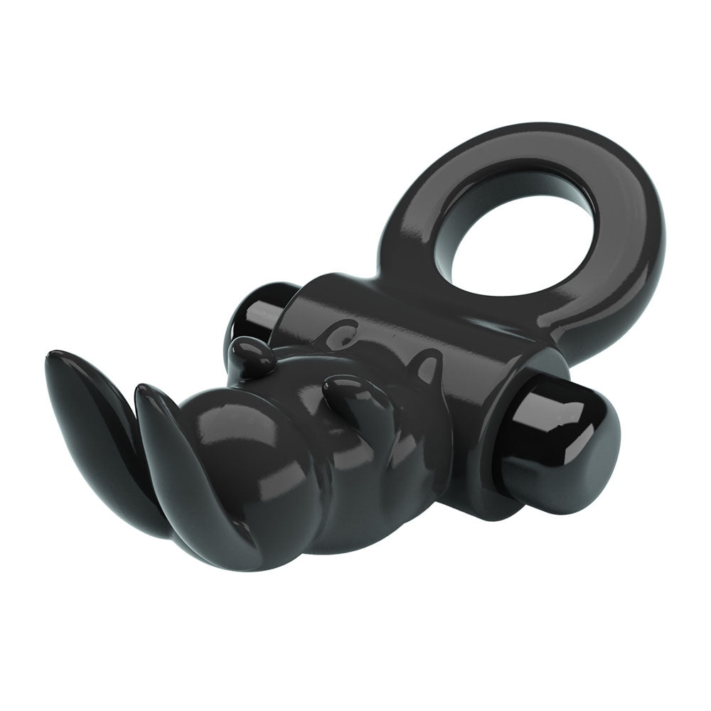 Buy Party Up LEO Vibrating Cock Ring - Black Vibrating Cock Ring – Naughtyhut NZ sex toys online. Discreet delivery & top brands.