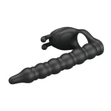 Buy Party Up MARCUS Ring & Anal Plug - Black USB Rechargeable Vibrating Cock Ring with Double Penetrator – Naughtyhut NZ sex toys online. Discreet delivery & top brands.