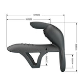 Buy Party Up MARK Vibrating Penis Sleeve - Black USB Rechargeable Vibrating Cock Sleeve – Naughtyhut NZ sex toys online. Discreet delivery & top brands.