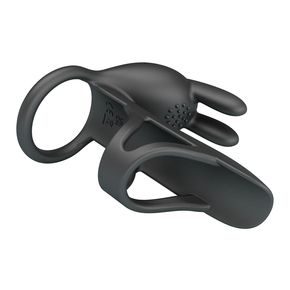 Buy Party Up MARK Vibrating Penis Sleeve - Black USB Rechargeable Vibrating Cock Sleeve – Naughtyhut NZ sex toys online. Discreet delivery & top brands.