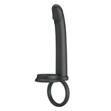 Buy Party Up MARTIN Double Penetrator - Black Cock & Ball Rings with Double Penetrator – Naughtyhut NZ sex toys online. Discreet delivery & top brands.