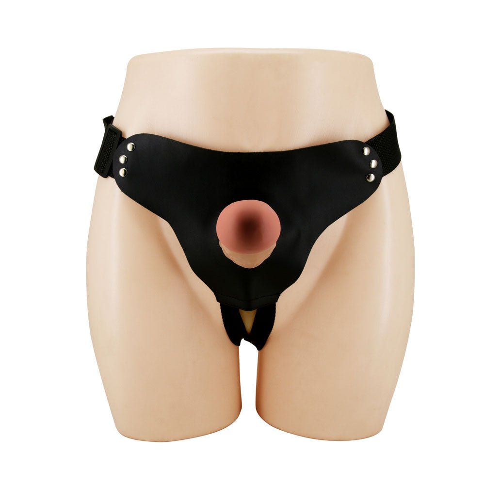 Buy Party Up NATHAN Strap - On - Flesh 17.5 cm Hollow Strap - On – Naughtyhut NZ sex toys online. Discreet delivery & top brands.