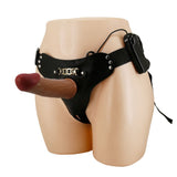 Buy Party Up NELSON Vibrating Strap - On - Brown 17.5 cm Vibrating Hollow Strap - On – Naughtyhut NZ sex toys online. Discreet delivery & top brands.