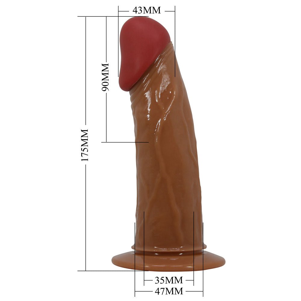 Party Up NELSON Vibrating Strap - On - Brown 17.5 cm Vibrating Hollow Strap - On – Sex toys NZ by Naughtyhut. Discreet delivery nationwide.