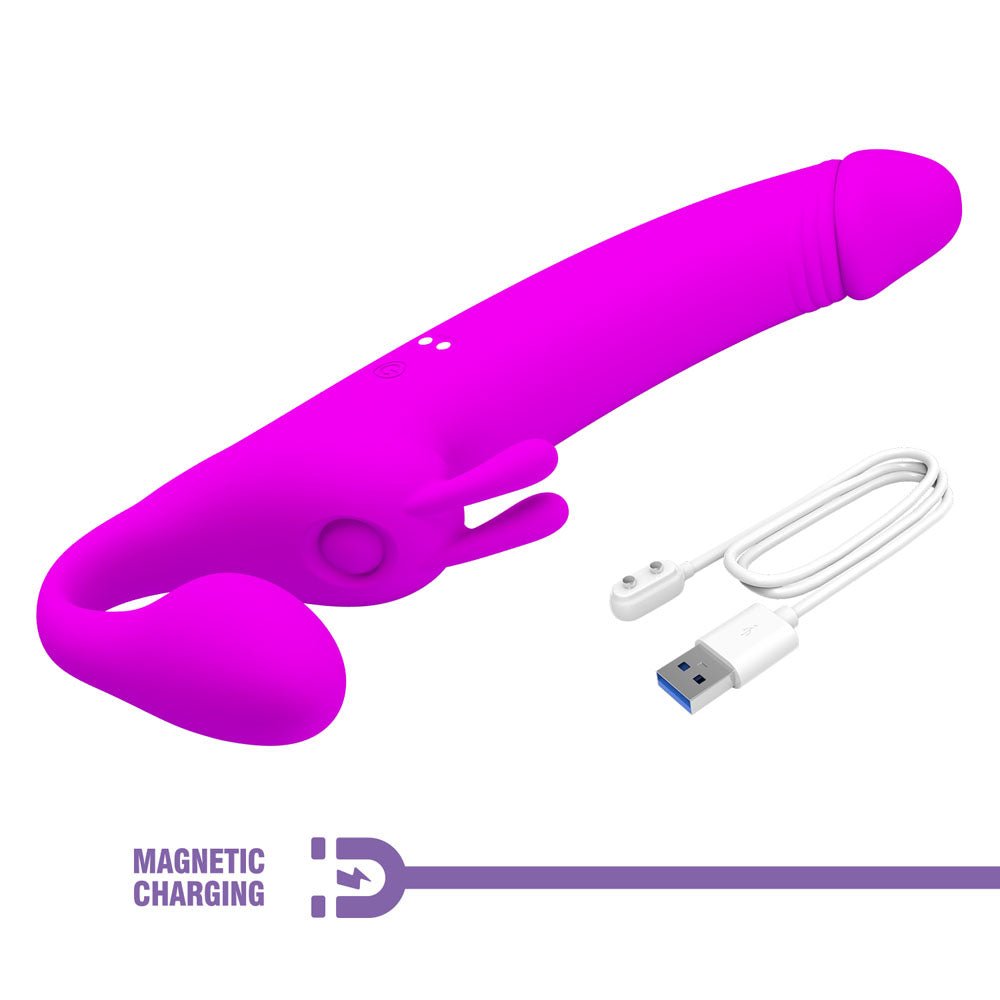 Party Up OLIVER Strapless Strap - On - Purple 28.3 cm USB Rechargeable Strapless Strap - On – Sex toys NZ by Naughtyhut. Discreet delivery nationwide.