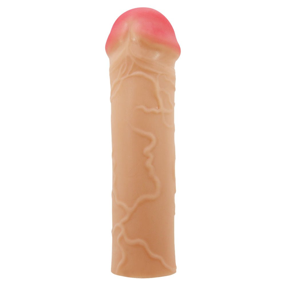 Buy Party Up OSCAR 1 Inch Extender Sleeve - Flesh 1 Inch Penis Extender Sleeve – Naughtyhut NZ sex toys online. Discreet delivery & top brands.