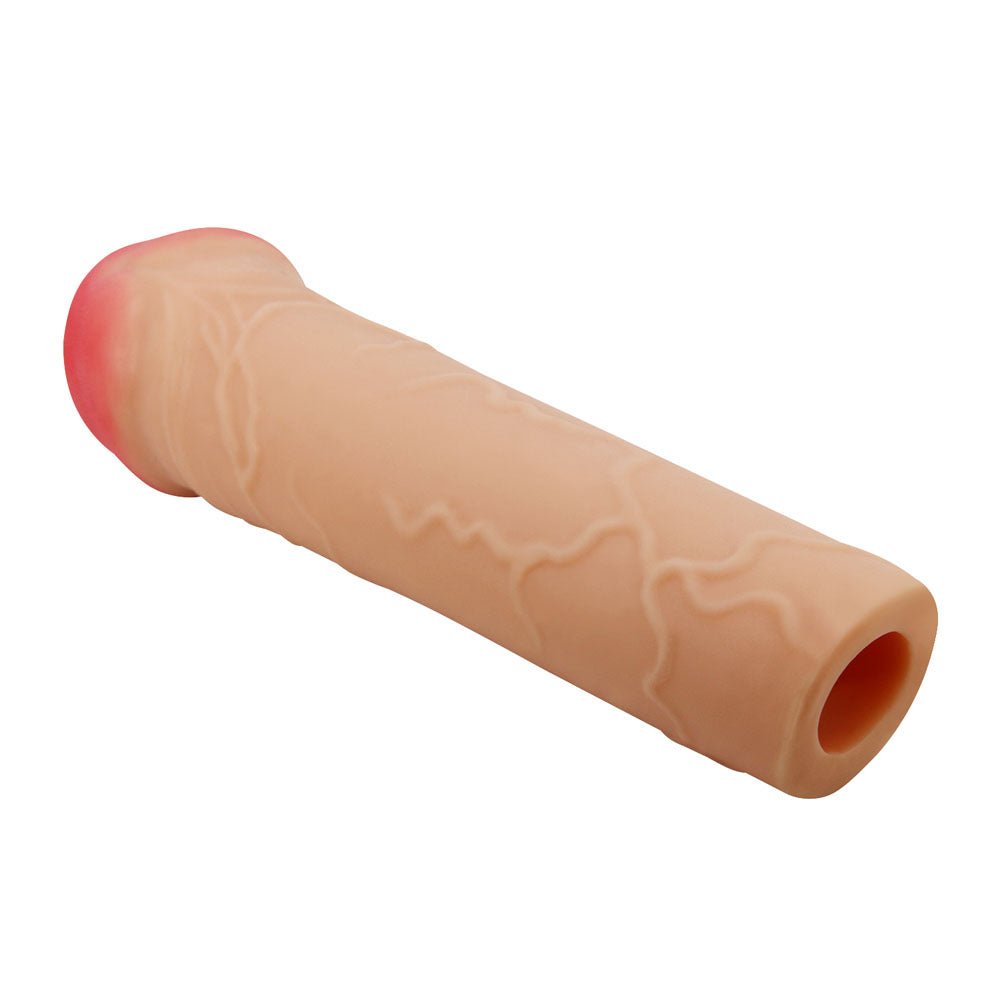 Buy Party Up OSCAR 1 Inch Extender Sleeve - Flesh 1 Inch Penis Extender Sleeve – Naughtyhut NZ sex toys online. Discreet delivery & top brands.