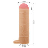 Buy Party Up OWEN 1 Inch Extender Sleeve - Flesh 1 Inch Penis Extender Sleeve with Ball Strap – Naughtyhut NZ sex toys online. Discreet delivery & top brands.