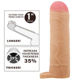 Buy Party Up OWEN 1 Inch Extender Sleeve - Flesh 1 Inch Penis Extender Sleeve with Ball Strap – Naughtyhut NZ sex toys online. Discreet delivery & top brands.