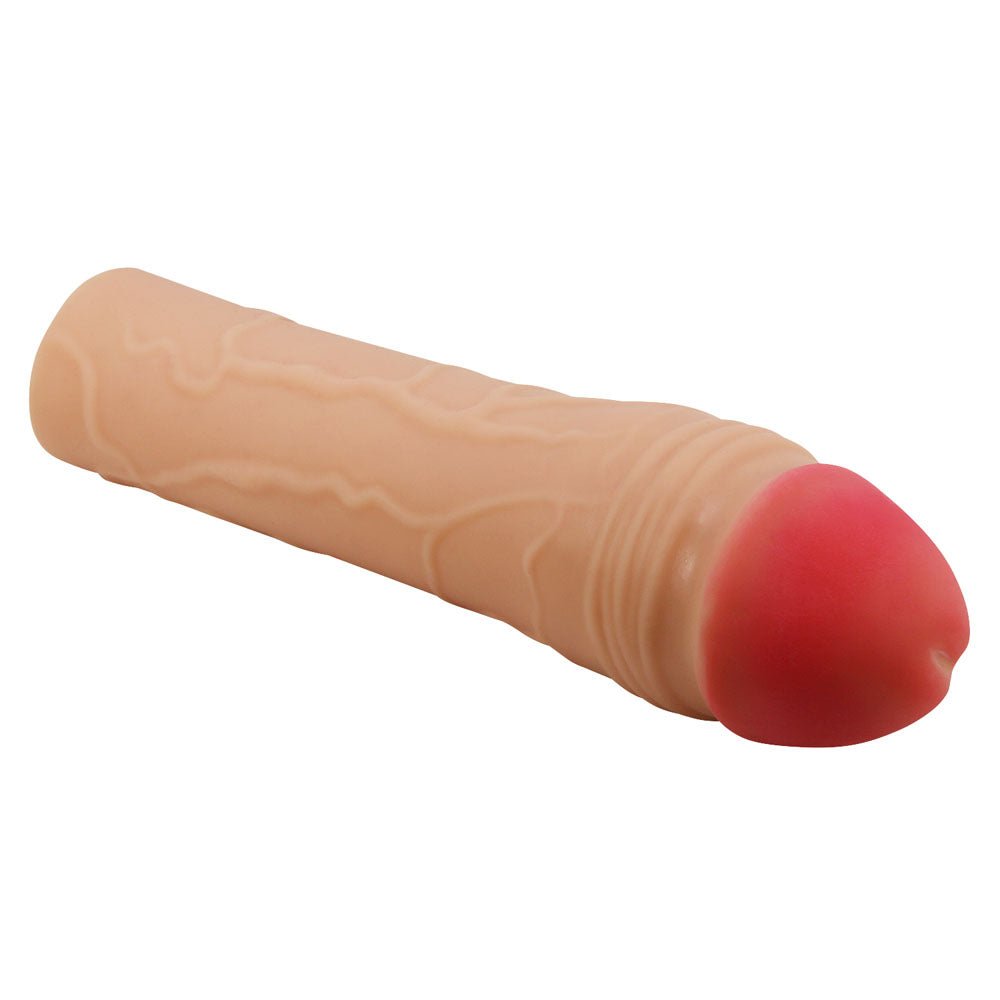 Buy Party Up PARKER 2 Inch Extender Sleeve - Flesh 2 Inch Penis Extender Sleeve – Naughtyhut NZ sex toys online. Discreet delivery & top brands.