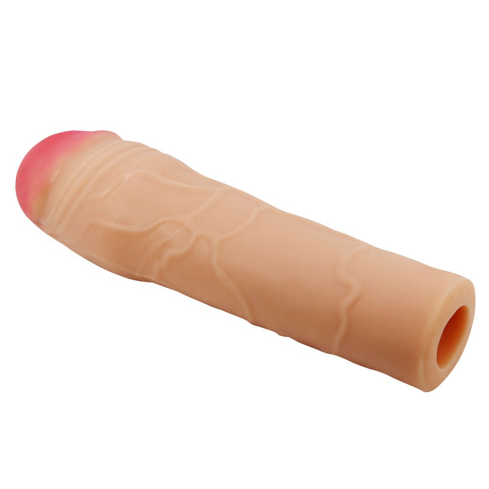 Buy Party Up PARKER 2 Inch Extender Sleeve - Flesh 2 Inch Penis Extender Sleeve – Naughtyhut NZ sex toys online. Discreet delivery & top brands.