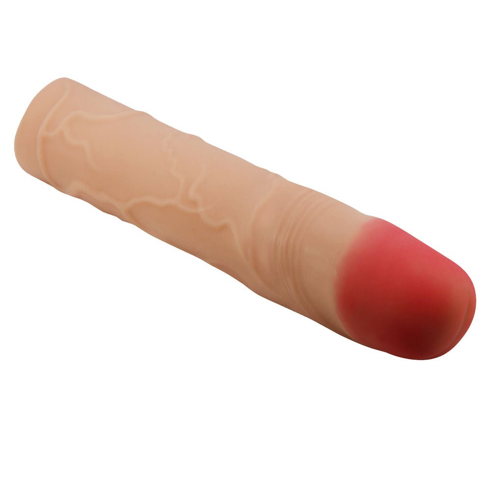Buy Party Up PHILIP 3 Inch Extender Sleeve - Flesh 3 Inch Penis Extender Sleeve – Naughtyhut NZ sex toys online. Discreet delivery & top brands.