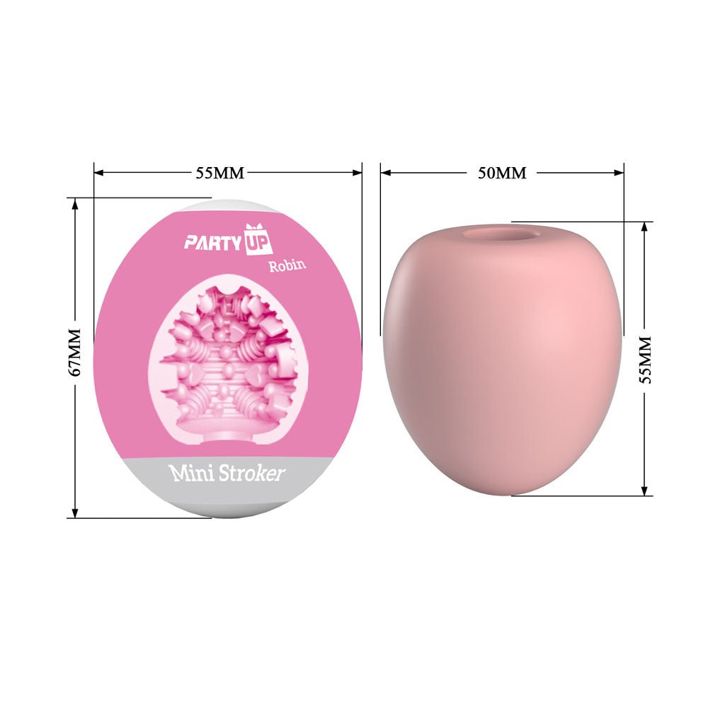 Buy Party Up ROBIN Mini Stroker - Pink Mini Stroker – Naughtyhut NZ sex toys online. Discreet delivery & top brands.