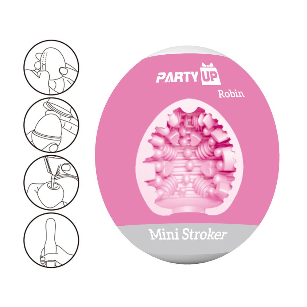 Buy Party Up ROBIN Mini Stroker - Pink Mini Stroker – Naughtyhut NZ sex toys online. Discreet delivery & top brands.