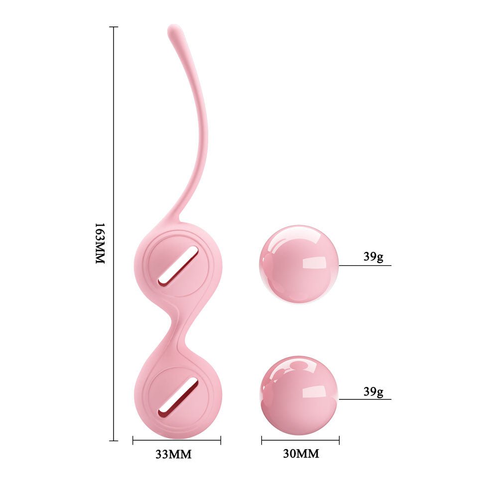 Buy Party Up VIVIAN Kegel Balls - Pink - Pink Kegel Balls – Naughtyhut NZ sex toys online. Discreet delivery & top brands.