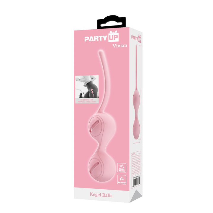 Party Up VIVIAN Kegel Balls - Pink - Pink Kegel Balls – Sex toys NZ by Naughtyhut. Discreet delivery nationwide.