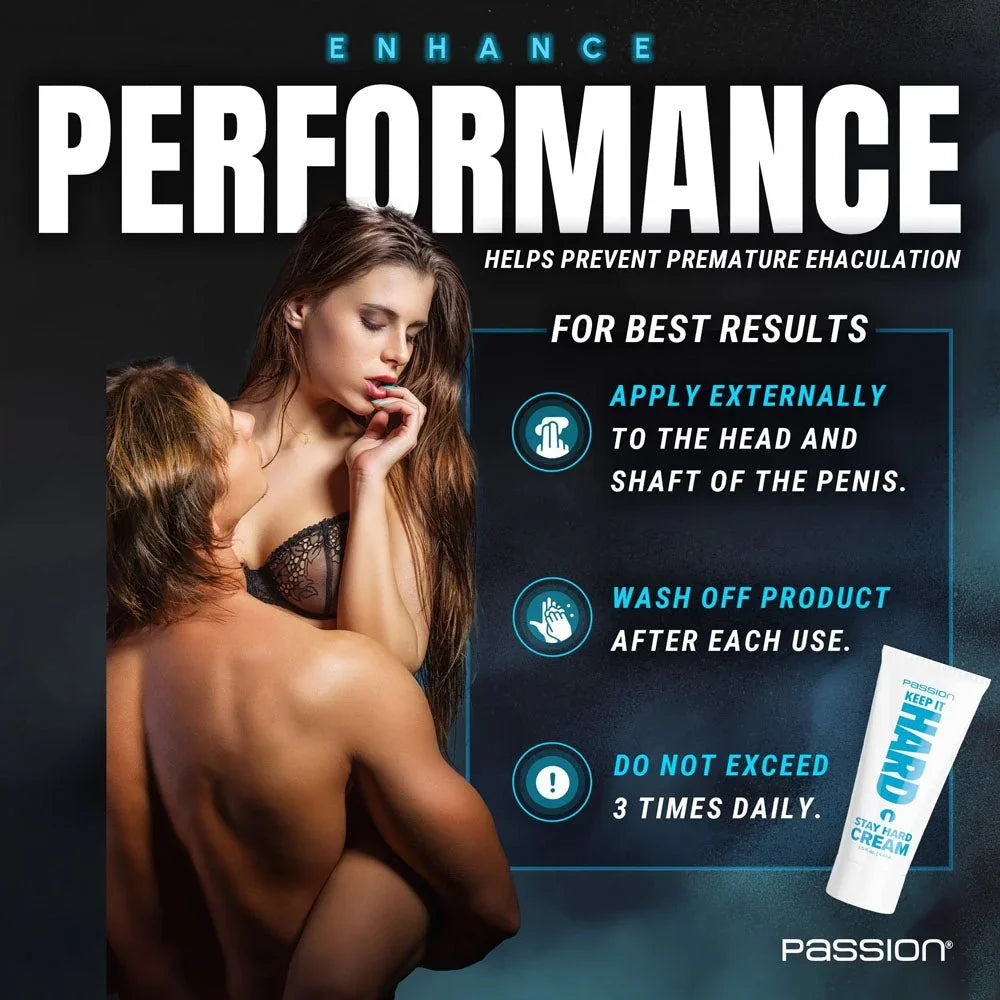 Keep It Hard panel headed Enhance Performance with the three-step application instructions