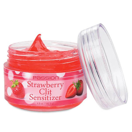 Buy Passion Strawberry Clit Sensitiser - 42 grams – Naughtyhut NZ sex toys online. Discreet delivery & top brands.