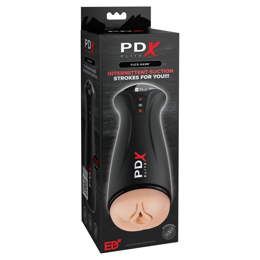 Buy PDX Elite Fuck - Gasm - Flesh - USB Rechargeable Sucking & Vibrating Auto Stroker – Naughtyhut NZ sex toys online. Discreet delivery & top brands.
