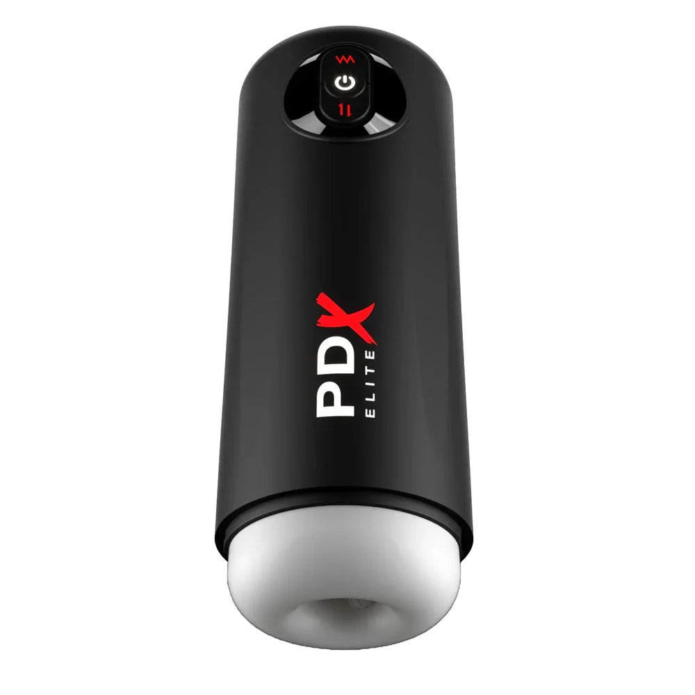 Moto Milker standing upright, tapered black body with the control panel on top