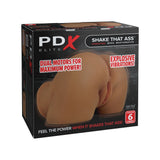 Buy PDX Elite Shake That Ass - Brown - Brown USB Rechargeable Vibrating Mega Masturbator – Naughtyhut NZ sex toys online. Discreet delivery & top brands.