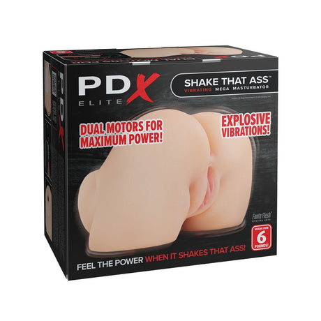 Buy PDX Elite Shake That Ass - Flesh - Flesh USB Rechargeable Vibrating Mega Masturbator – Naughtyhut NZ sex toys online. Discreet delivery & top brands.