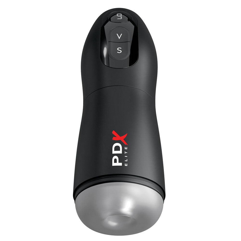 Buy PDX Elite Suck - O - Matic - USB Rechargeable Sucking & Vibrating Masturbator – Naughtyhut NZ sex toys online. Discreet delivery & top brands.