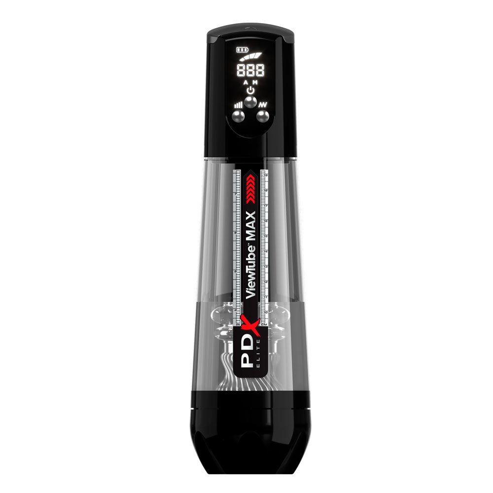 Buy PDX Elite ViewTube MAX View - Clear USB Rechargeable Suction Auto Stroker – Naughtyhut NZ sex toys online. Discreet delivery & top brands.