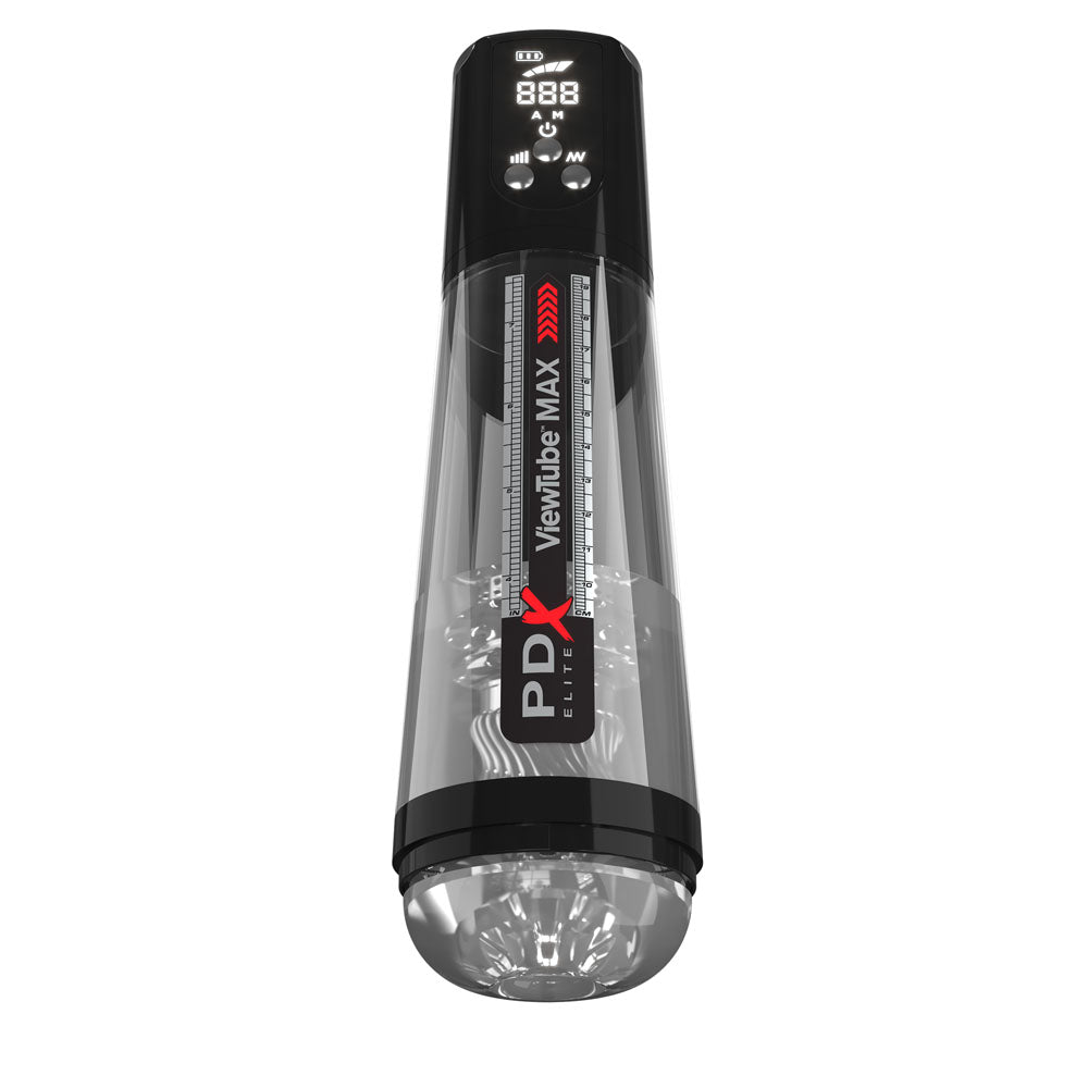 Buy PDX Elite ViewTube MAX View - Clear USB Rechargeable Suction Auto Stroker – Naughtyhut NZ sex toys online. Discreet delivery & top brands.