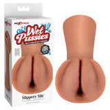 Buy PDX Extreme Wet Pussies - Slippery Slit - Tan - Tan Self - Lubricating Vagina Stroker – Naughtyhut NZ sex toys online. Discreet delivery & top brands.
